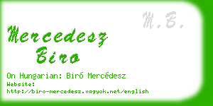 mercedesz biro business card