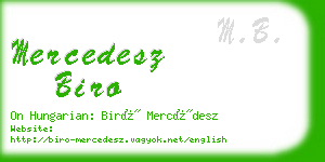 mercedesz biro business card